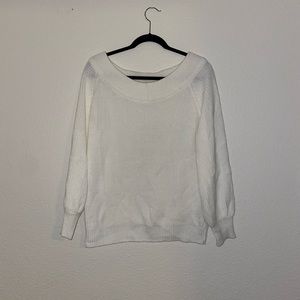 Oversized off the shoulder sweater